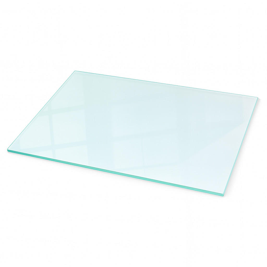 GLASPLATTE für Kamin transparent 100x70 cm - Transparent, Glas (100/70/0.4cm) - TULUP