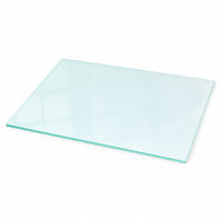 GLASPLATTE für Kamin transparent 100x70 cm - Transparent, Glas (100/70/0.4cm) - TULUP