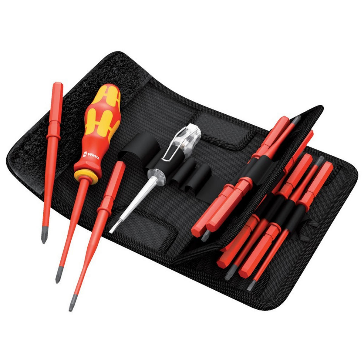 SCHRAUBENDREHSATZ mit Wechselklingen, KRAFTFORM KOMPAKT VDE 16 UNIVERSAL 1 - Multicolor, Kunststoff (12/20.5cm) - Wera