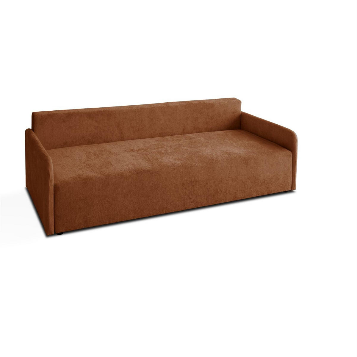 SOFA NUBO mit Schlaffunktion und Bettkasten Harmony 52 - Orange, Textil (205/91/86cm) - Lookway