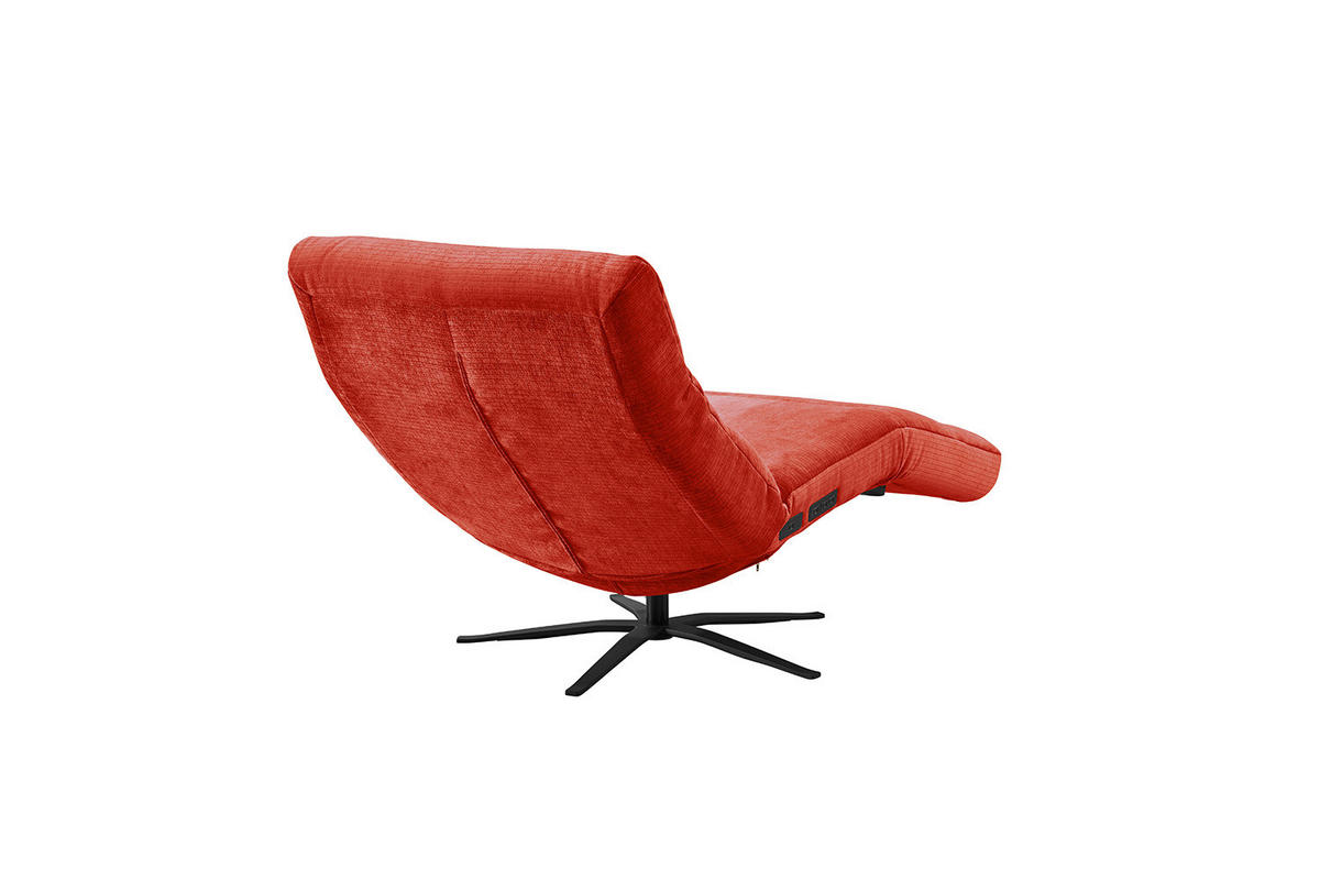 RELAXLIEGE ALINA Rot Cord - Rot/Schwarz, Textil/Metall (82/115/156cm) - KAWOLA