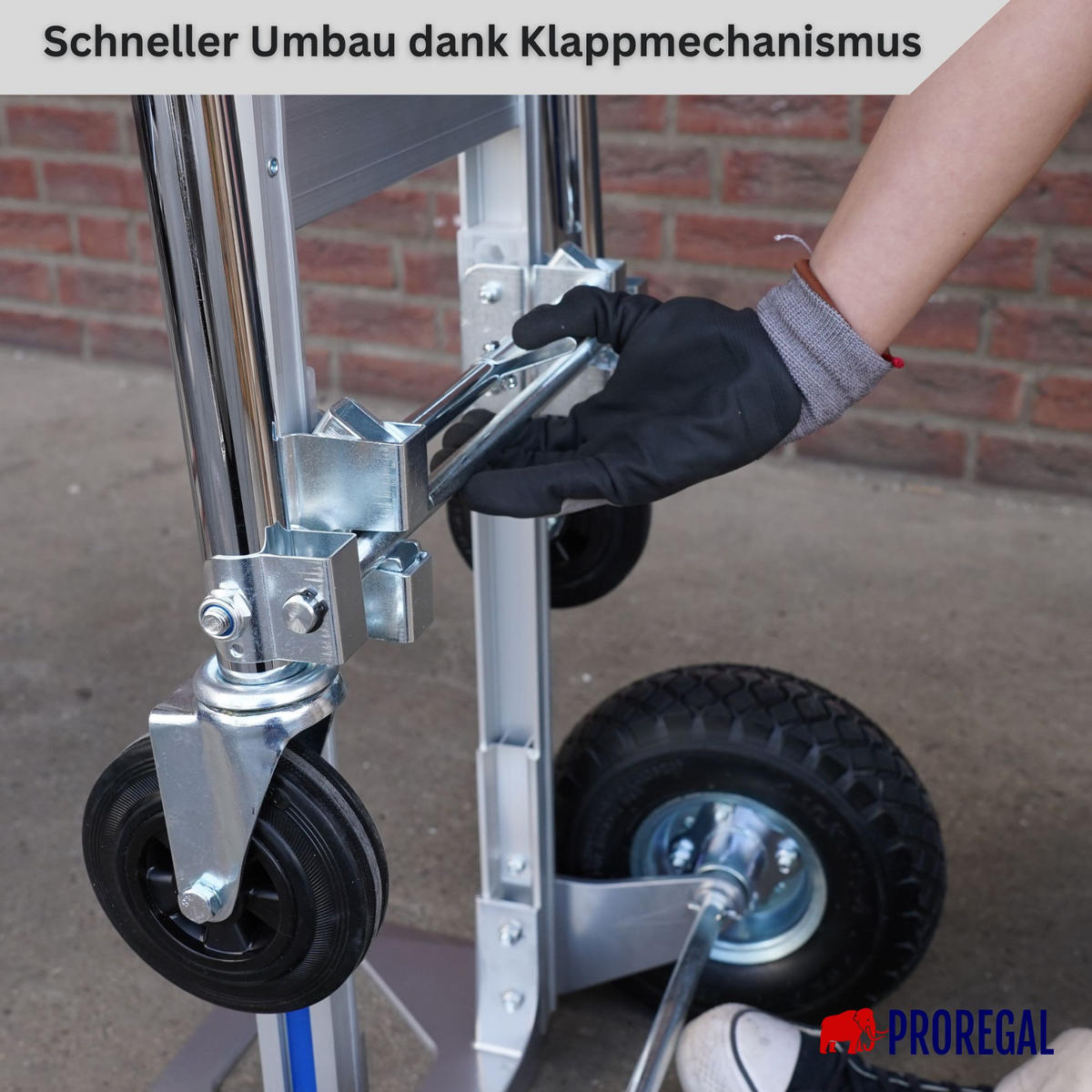 SACKKARRE 2-in-1 Apollo klappbar Traglast 350/250 kg - Silberfarben, Metall (48/46/113cm) - PROREGAL