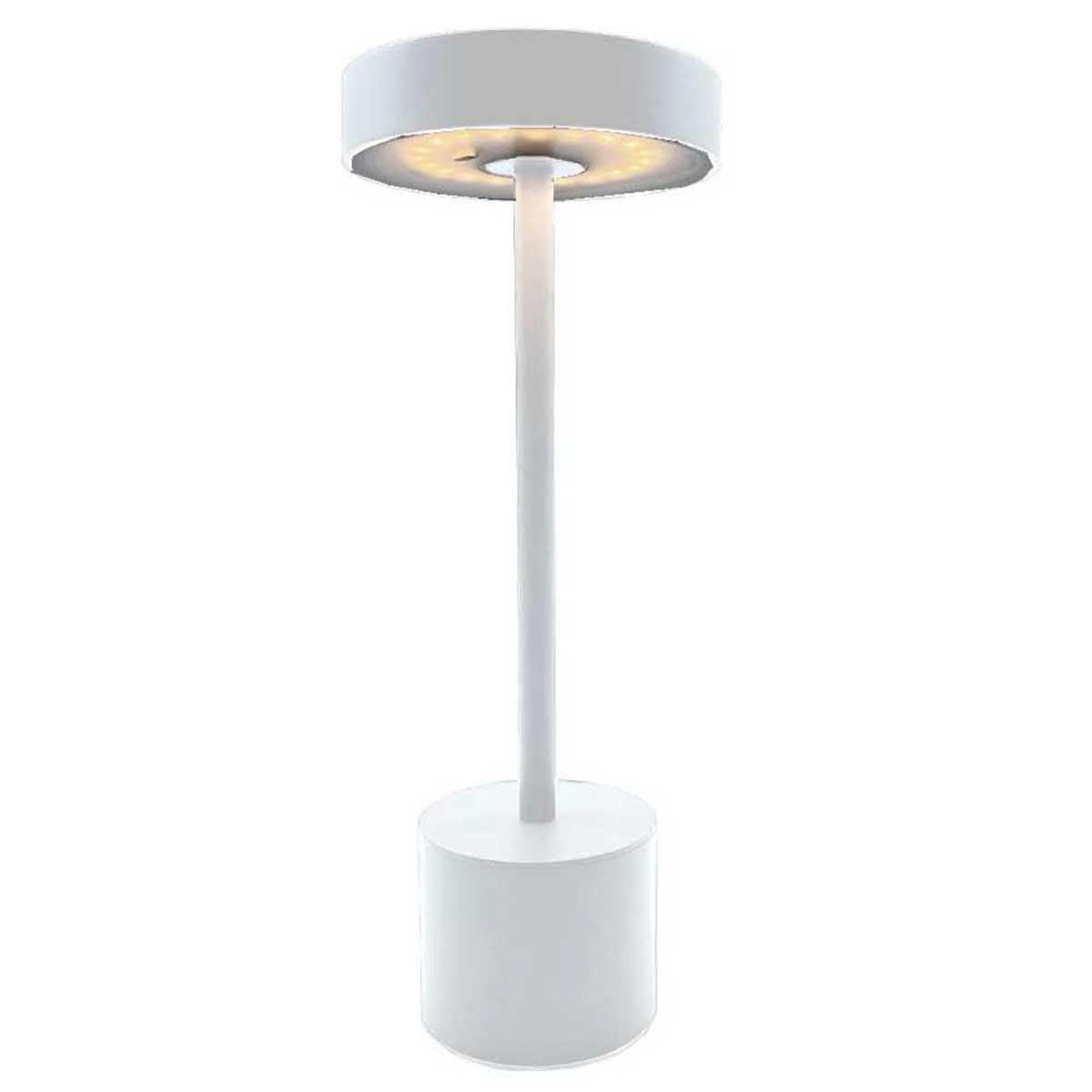 TOUCH-TISCHLAMPE ROBY weiß - Weiß, Metall (11.8/11.8/30cm) - Lumisky