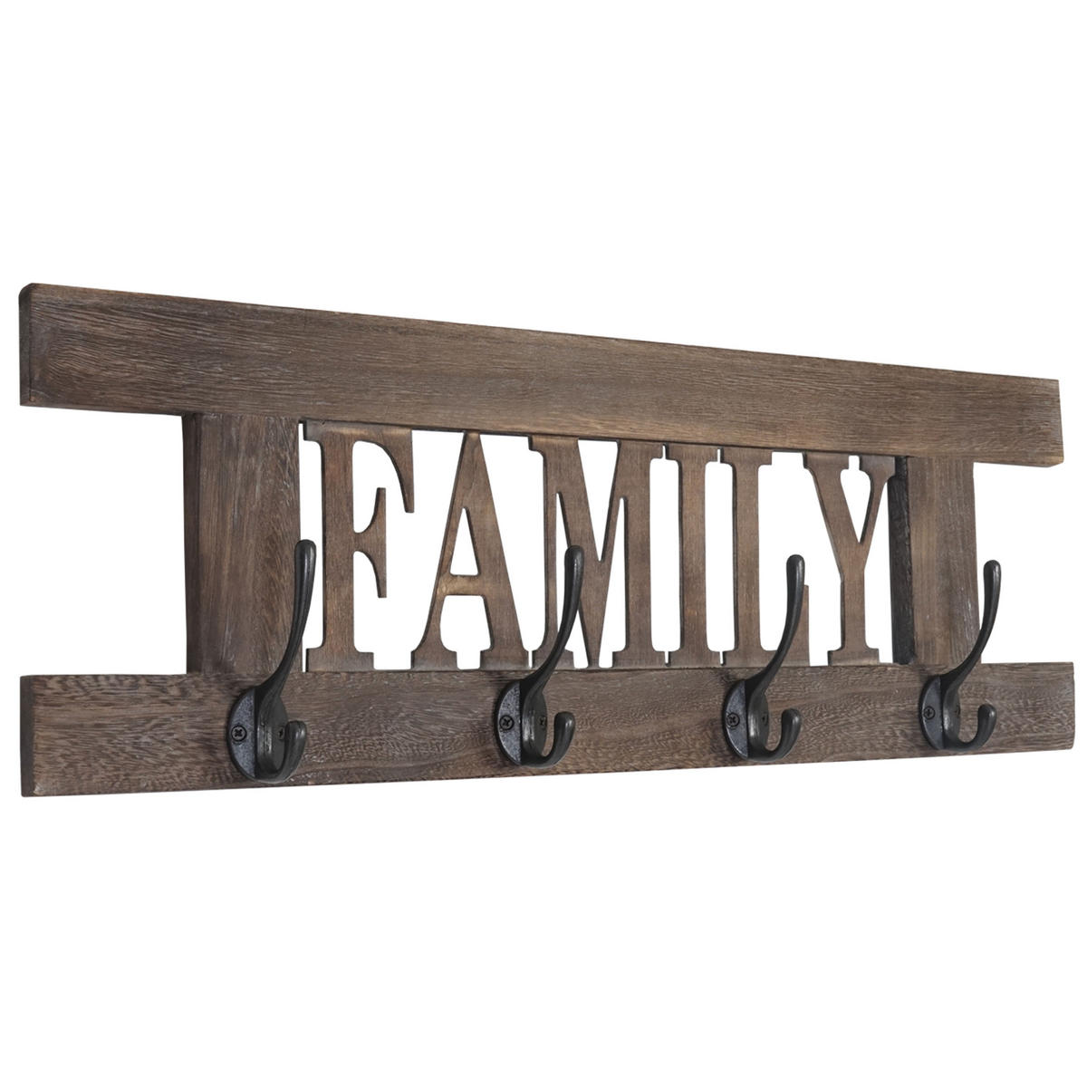 WANDGARDEROBE SHABBY Braun - Braun, Holz (60/21/7cm) - Jamb