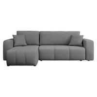 ECKSOFA Furyn - Greige/Schwarz, Holz/Kunststoff (244/145cm) - MIRJAN24