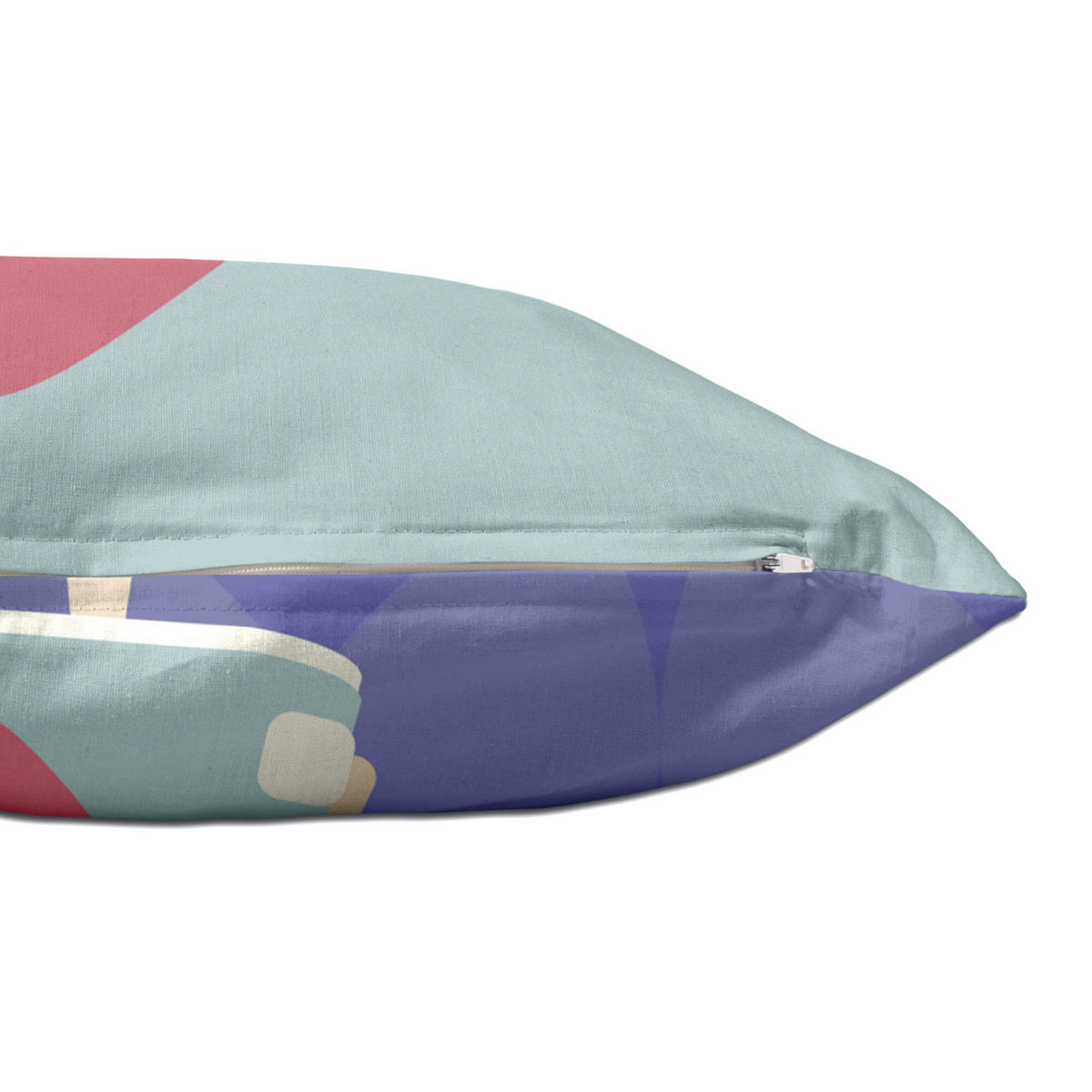 KISSENBEZUG moon dream 50x30 cm mehrfarbig - Multicolor, Textil (50/30cm) - Happy Friday