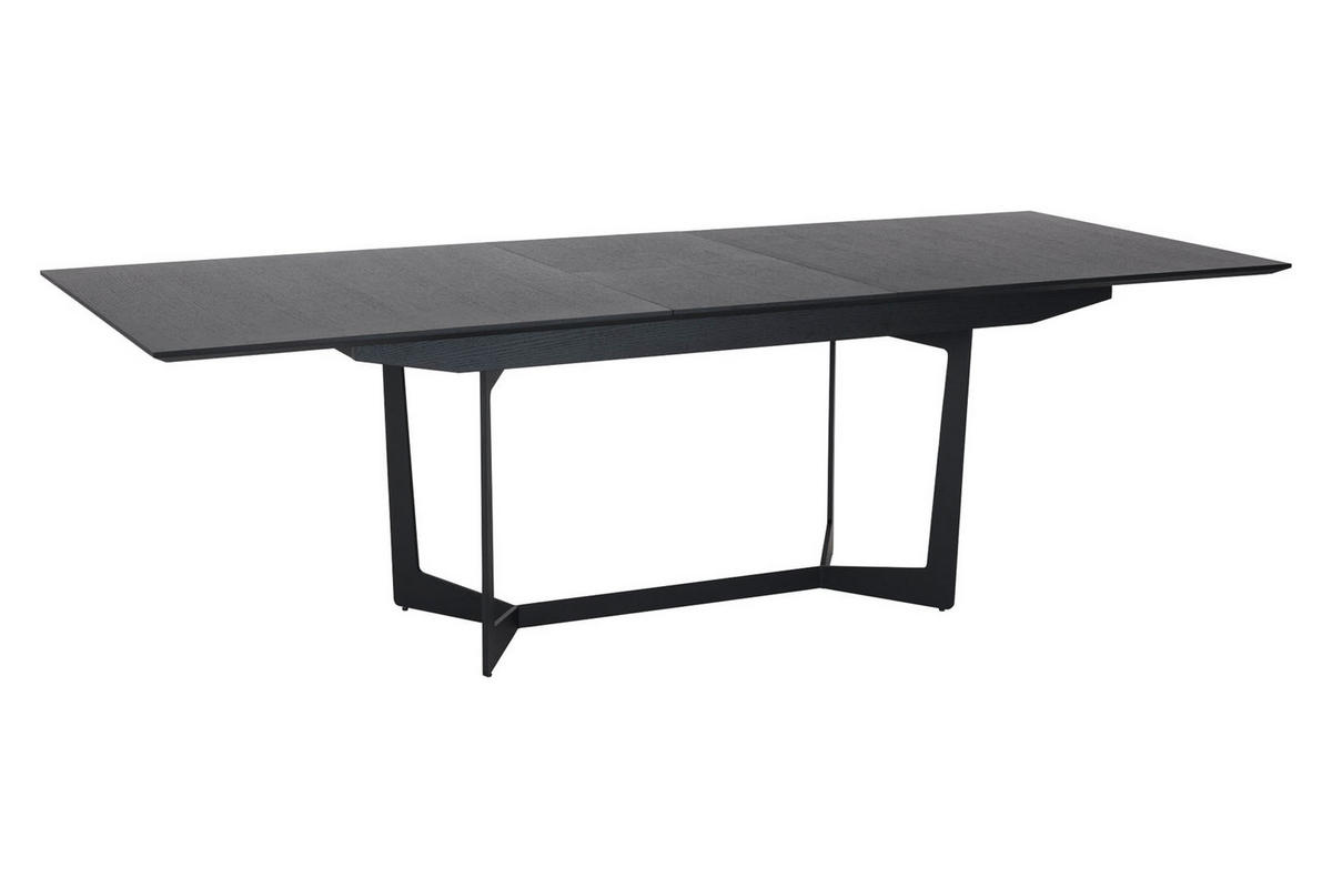 ESSTISCH schwarz - Schwarz, Holz/Metall (100/200/76cm) - ebuy24