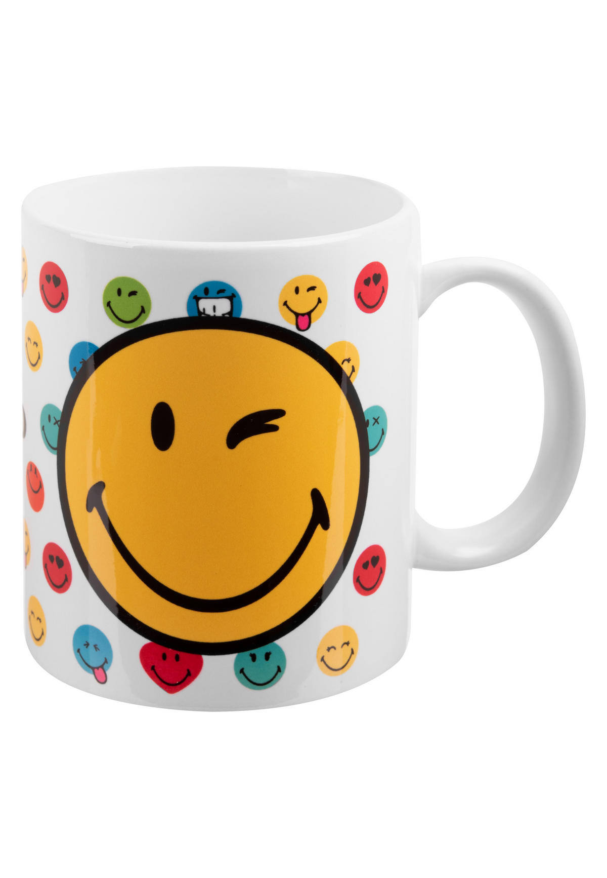 KAFFEEBECHER Smileyworld Mehrfarbig 320 ml - Multicolor, Keramik (0.32L) - United Labels