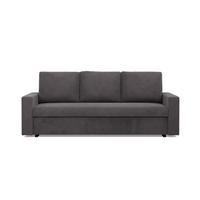 SOFA 3-SITZER MIT SCHLAFFUNKTION NEO, Cord - Dunkelgrau - Grau, Textil (220/92/92cm) - Mebligo