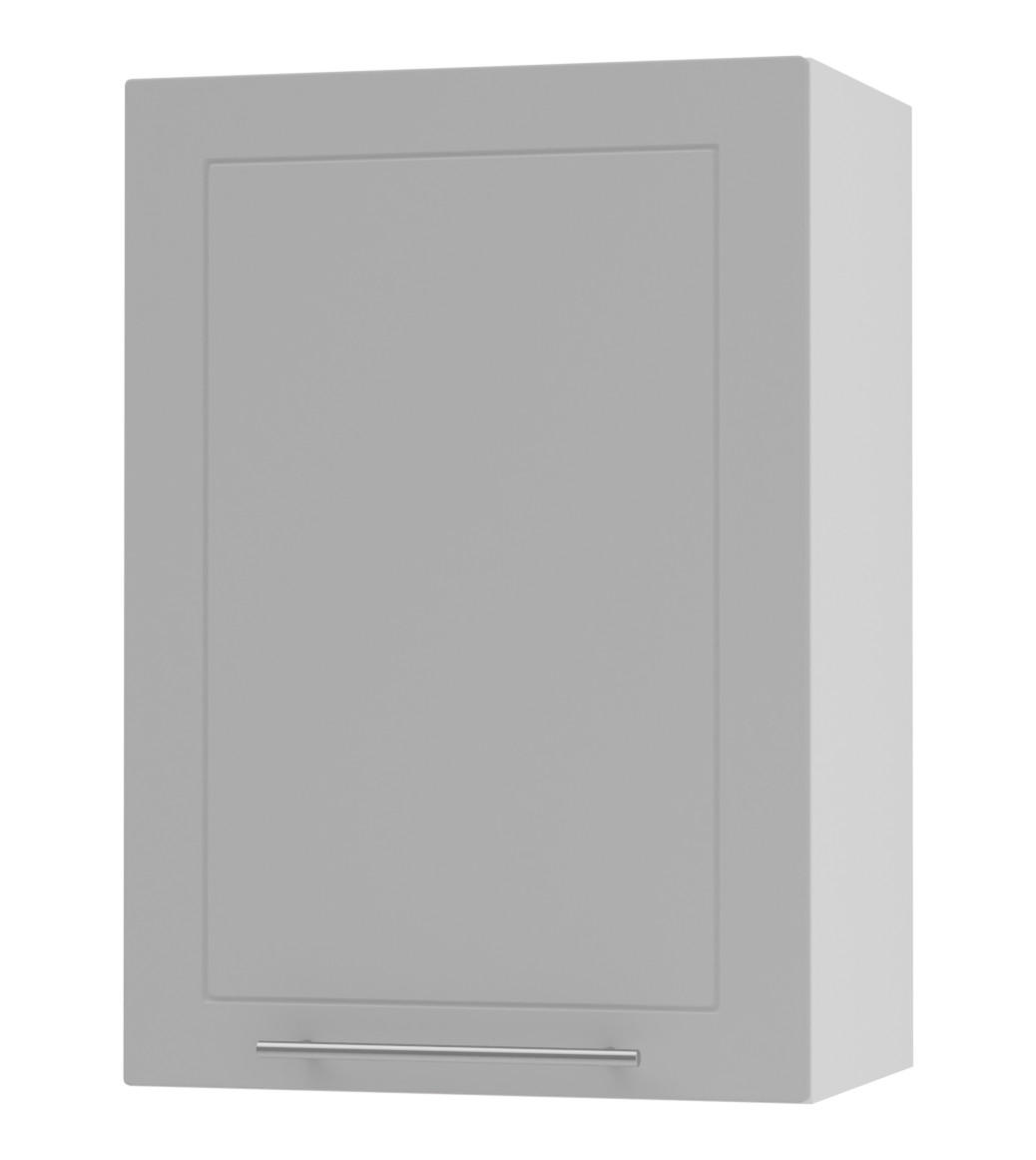 KÜCHENHÄNGESCHRANK Kvantum W2/50 Dust Grey Matt / Weiß Matt 50 / 32,5 / 72cm - Weiß/Grau, Holz/Holzwerkstoff (50/72/32.5cm) - Feldmann-Wohnen