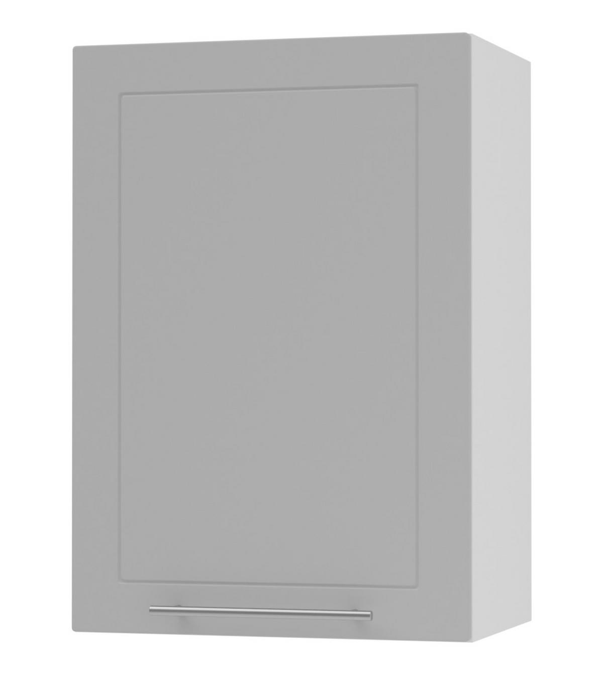 KÜCHENHÄNGESCHRANK Kvantum W2/50 Dust Grey Matt / Weiß Matt 50 / 32,5 / 72cm - Weiß/Grau, Holz/Holzwerkstoff (50/72/32.5cm) - Feldmann-Wohnen