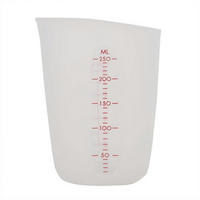 MESSBECHER Silikon 250 ml - Transparent, Kunststoff (0.25L)
