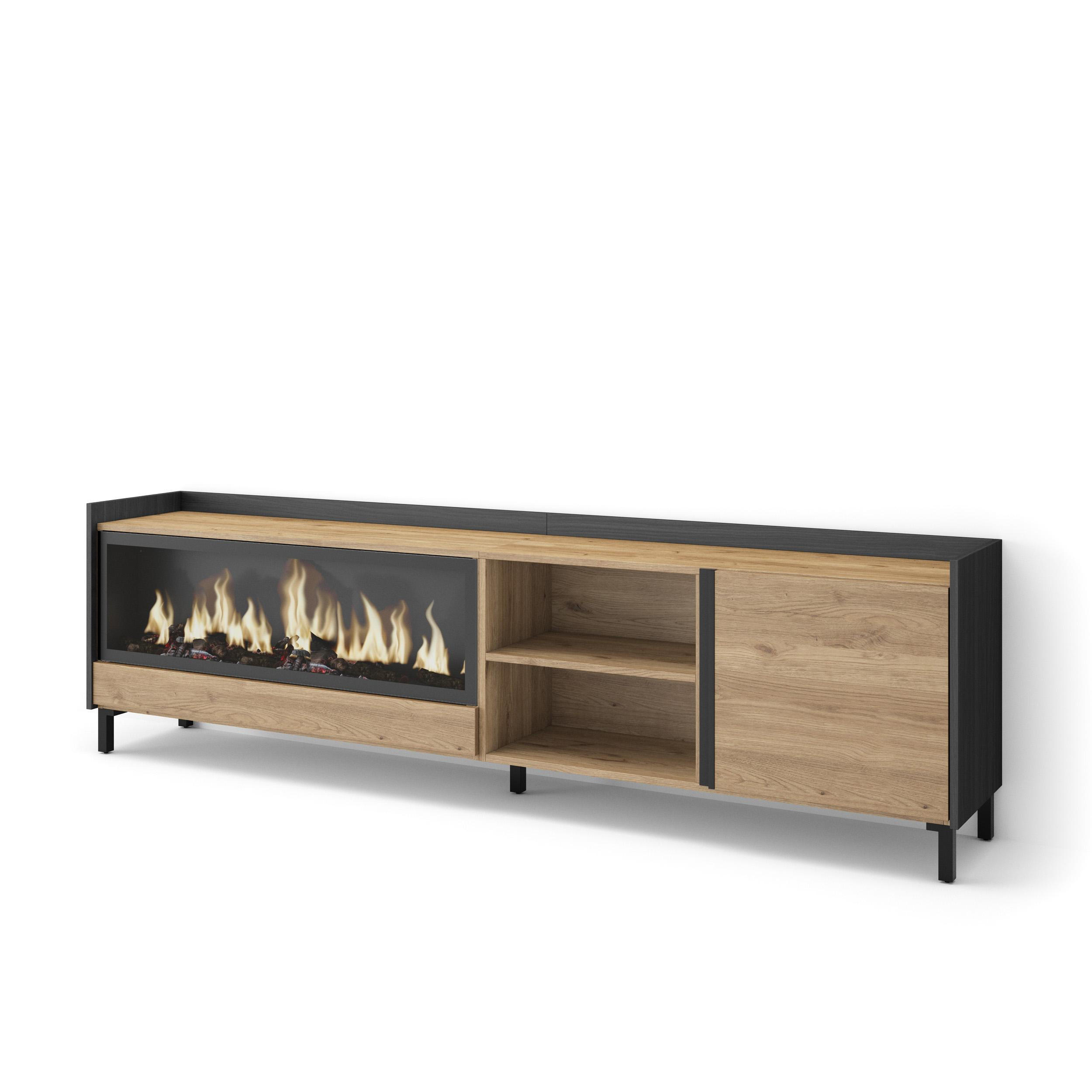 Skraut Home Lowboard, Eiche 212x61x35 cm