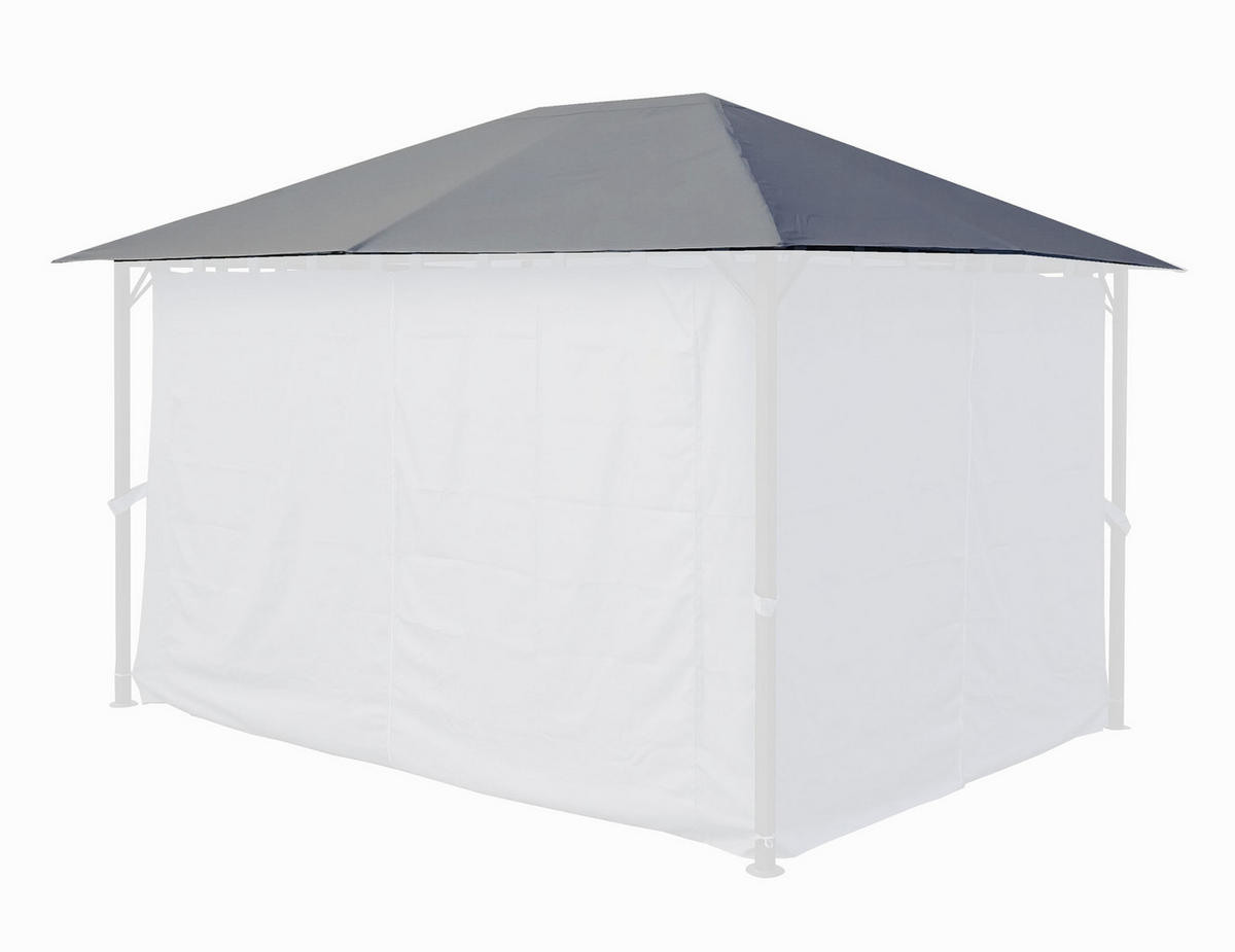 ERSATZDACH Pavillon 3/4 m Grau 250g/m³ - Grau, Textil (297/1/397cm) - QUICK STAR