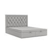POLSTERBETT Nicobar mit Stauraum 160/200 cm Grau im Megan Stoff - Schwarz/Grau, Holz/Holzwerkstoff (160/200cm) - AltaBeds