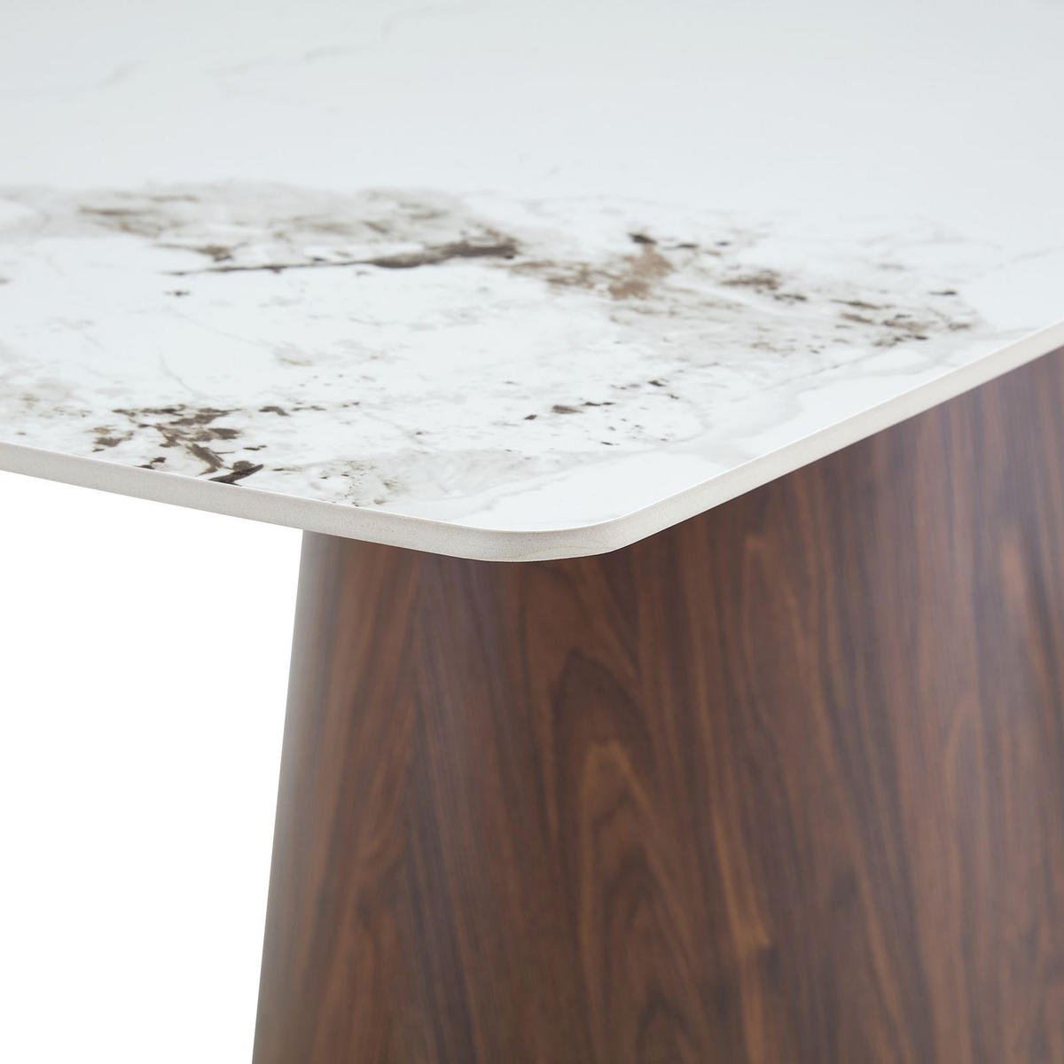 ESSTISCH NAMOS Marmor weiß - Weiß, Holzwerkstoff (90/180/75cm) - IDIMEX