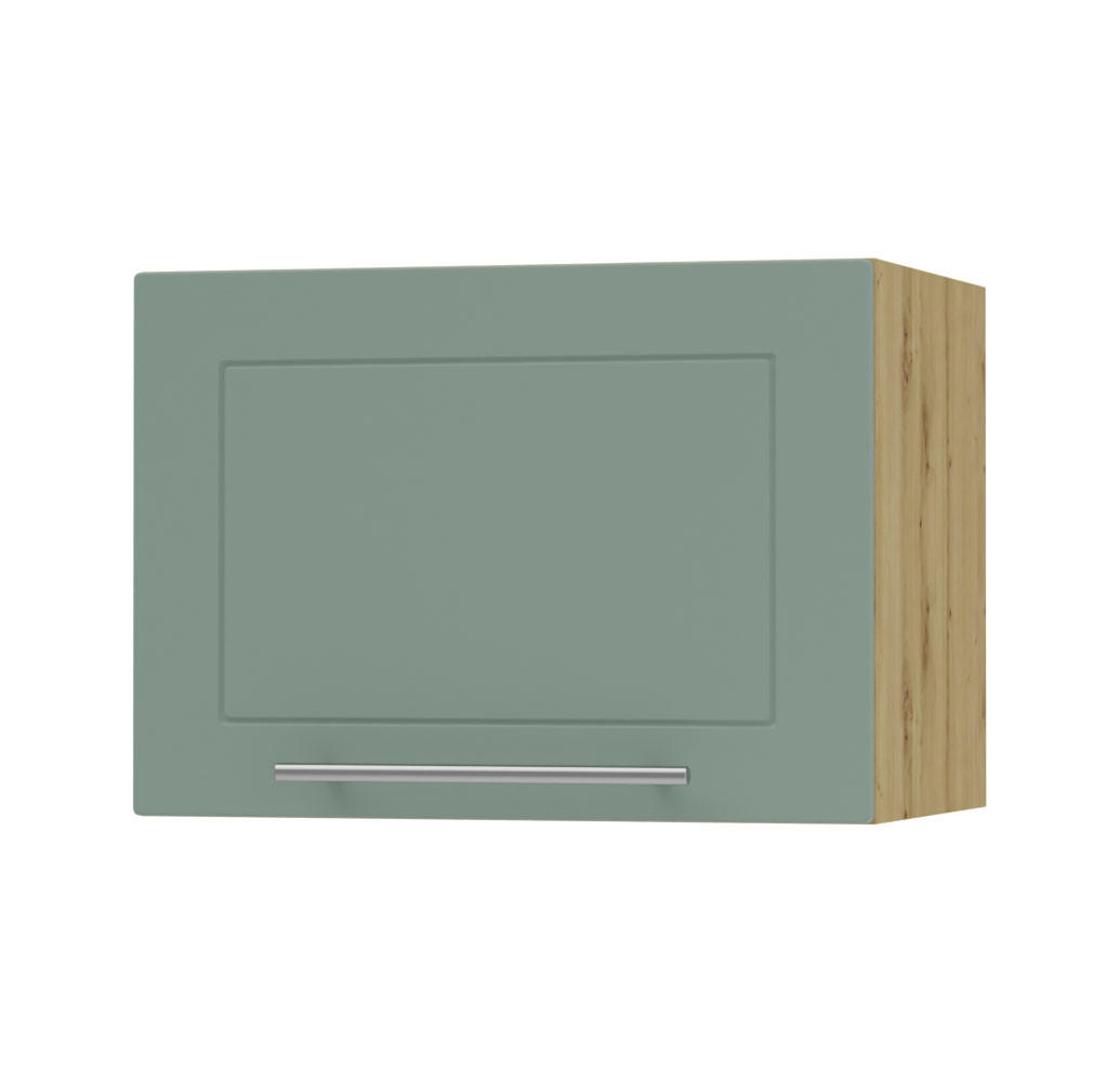 Feldmann-Wohnen Klapphängeschrank Mintgrün, Eiche Artisan 50x36x32.5 cm