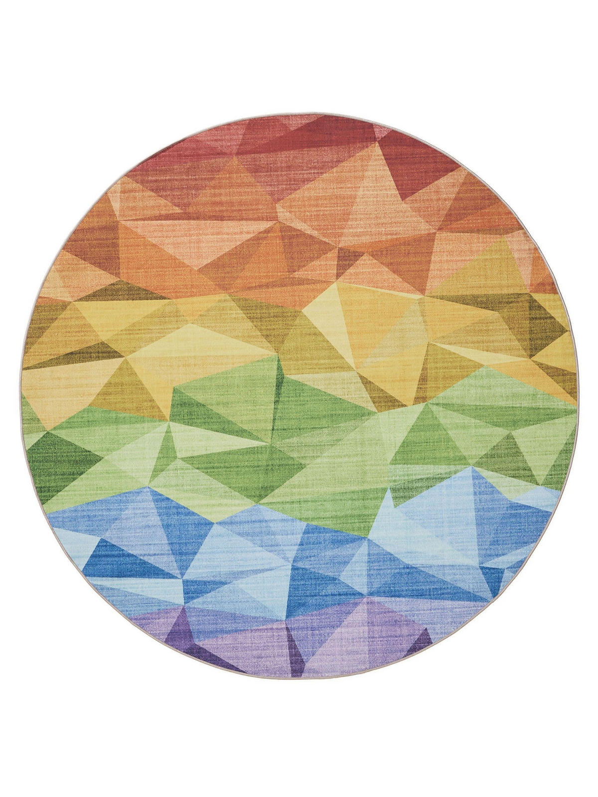 TEPPICH George waschbar ø 160 cm rund - Multicolor, Kunststoff (160/160cm) - benuta