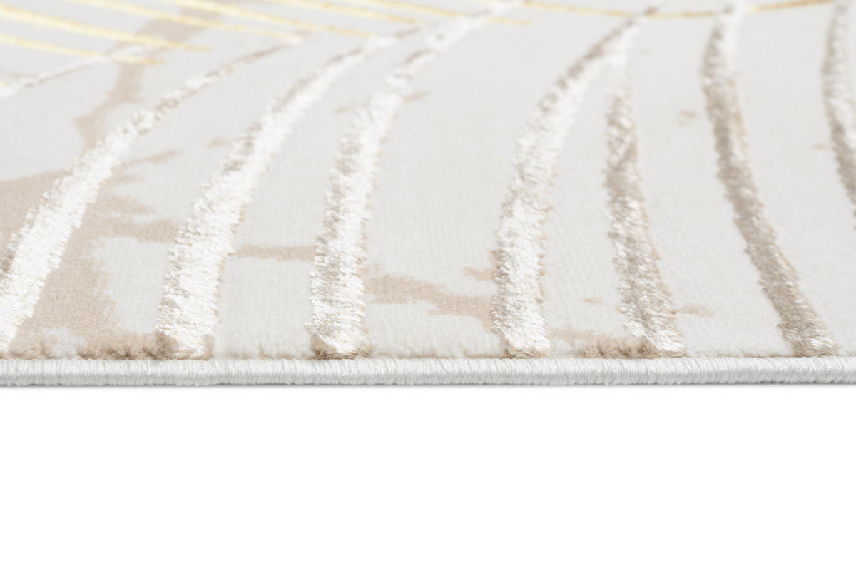 TEPPICH GOLDEN Creme Braun 120/170 cm - Creme/Braun, Kunststoff (120/170cm) - Tapiso