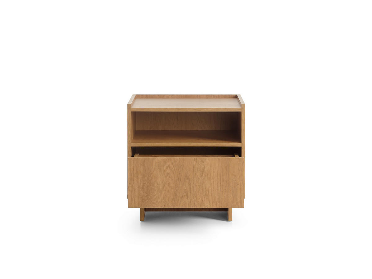 NACHTKOMMODE SUNA 50 cm (Karamell Eiche, Push to Open) - Eichefarben, Holz/Holzwerkstoff (50/51/39cm) - Ravio