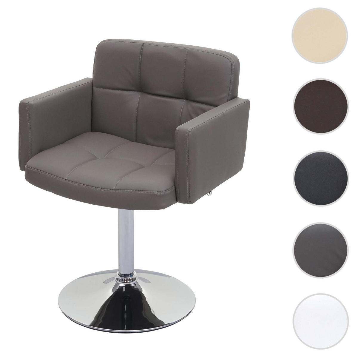 ESSZIMMERSTUHL Hellgrau - Hellgrau, Textil (60/80/55cm) - MCW