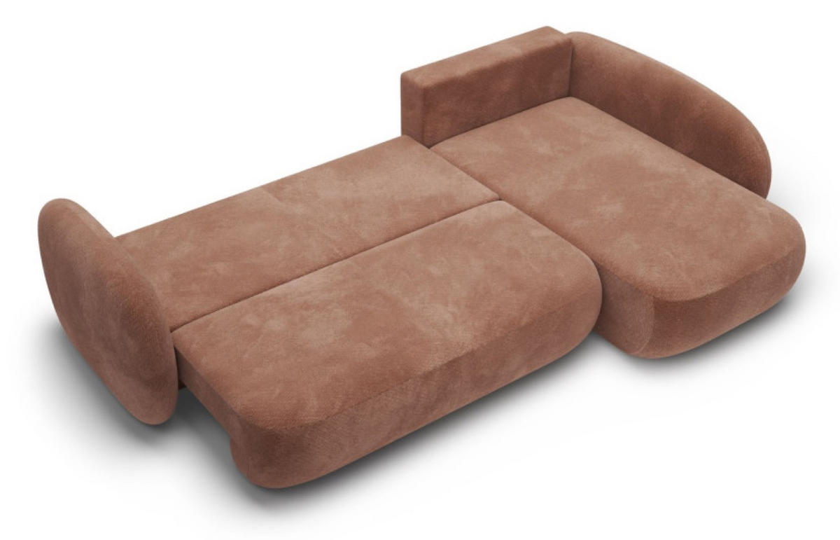 ECKSOFA Braun Olivio II Ausziehbar Rechts - Braun, Textil (190/289cm) - Sepro Meble