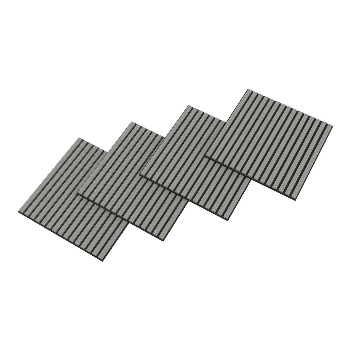 AKUSTICKÝ SET STĚNOVÝCH PANELŮ Vang 16 KS II - dub bianco, kompozitní dřevo/plast (60/60/2.1cm) - NEU.HOLZ