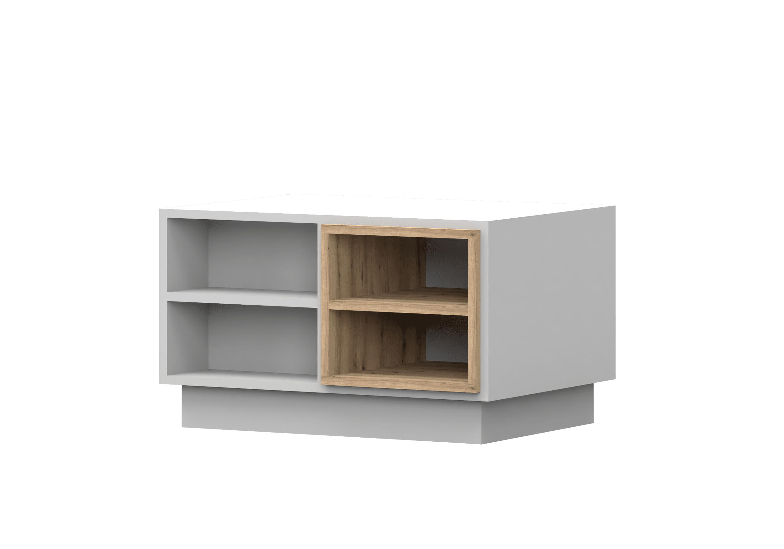 COUCHTISCH - Kaffeetisch Reyla Weiß - Weiß, Holzwerkstoff (75/120/50cm) - Möblo