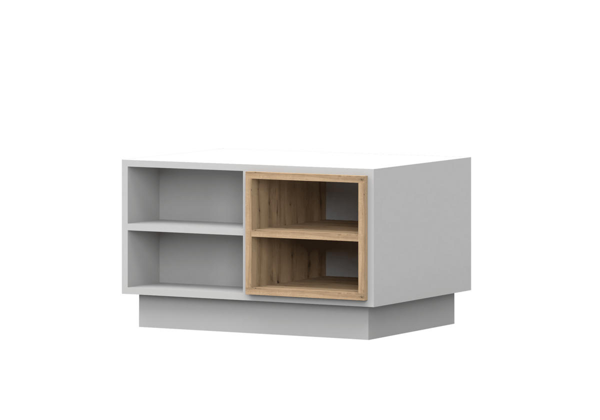 COUCHTISCH - Kaffeetisch Reyla Weiß - Weiß, Holzwerkstoff (75/120/50cm) - Möblo