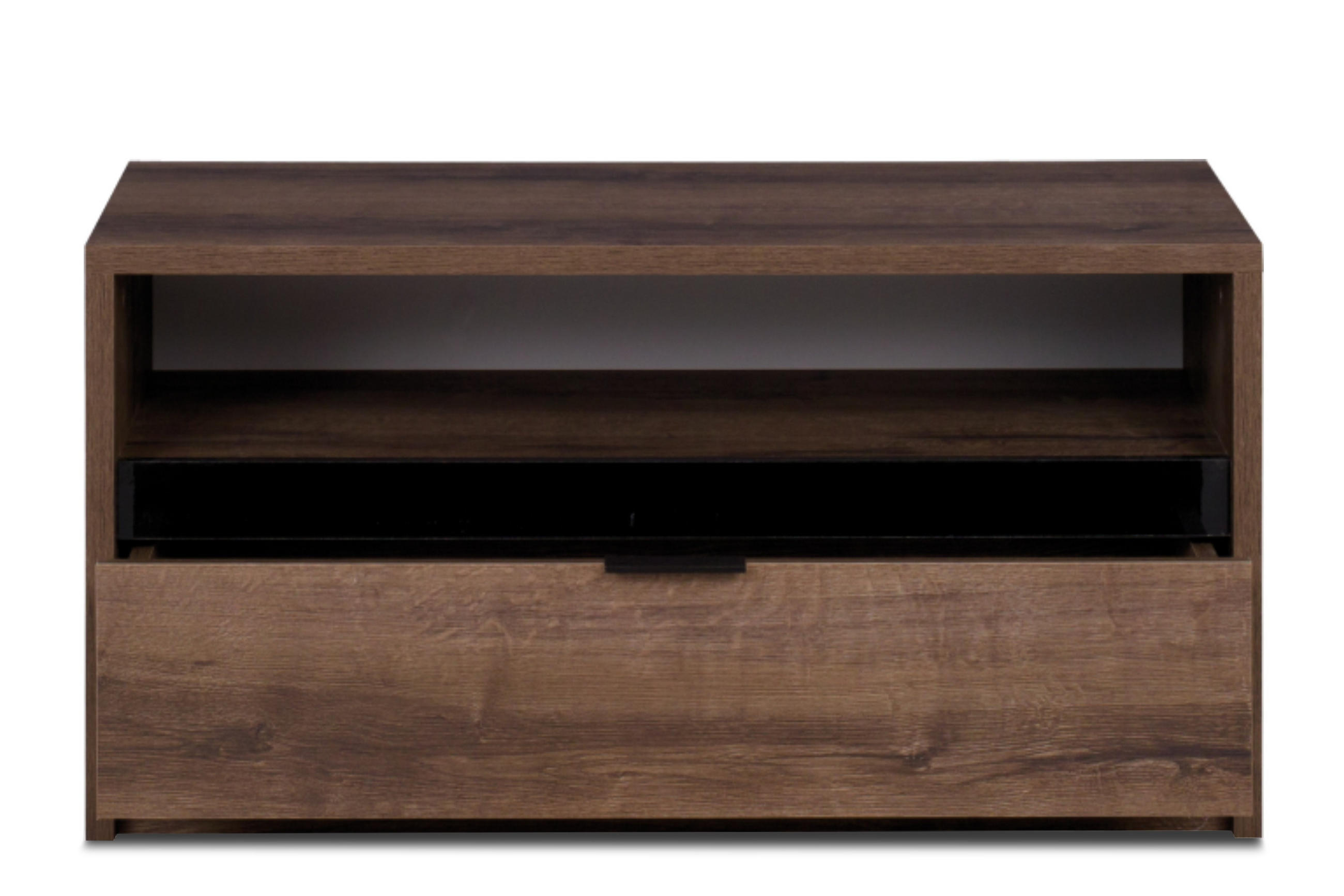TV-SCHRANK MERO mit Türen und Einlegeböde, Dunkelbraun - Dunkelbraun, Holzwerkstoff (90/46/40cm) - KONSIMO®