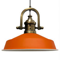 HÄNGELAMPE Industrial Asletl-Marine Vintage 41/33 cm - Orange, Metall (33/41/33cm) - Bamyum