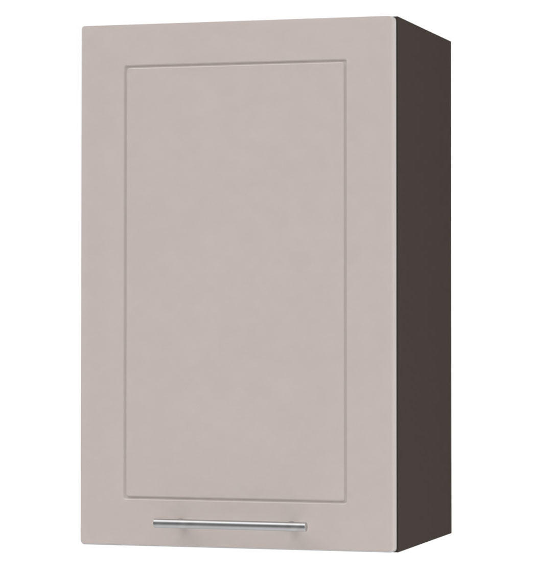 KÜCHENHÄNGESCHRANK Kvantum W2/45 Lava / Kaschmir Matt 45 / 32,5 / 72cm - Kaschmir/Dunkelgrau, Holz/Holzwerkstoff (45/72/32.5cm) - Feldmann-Wohnen