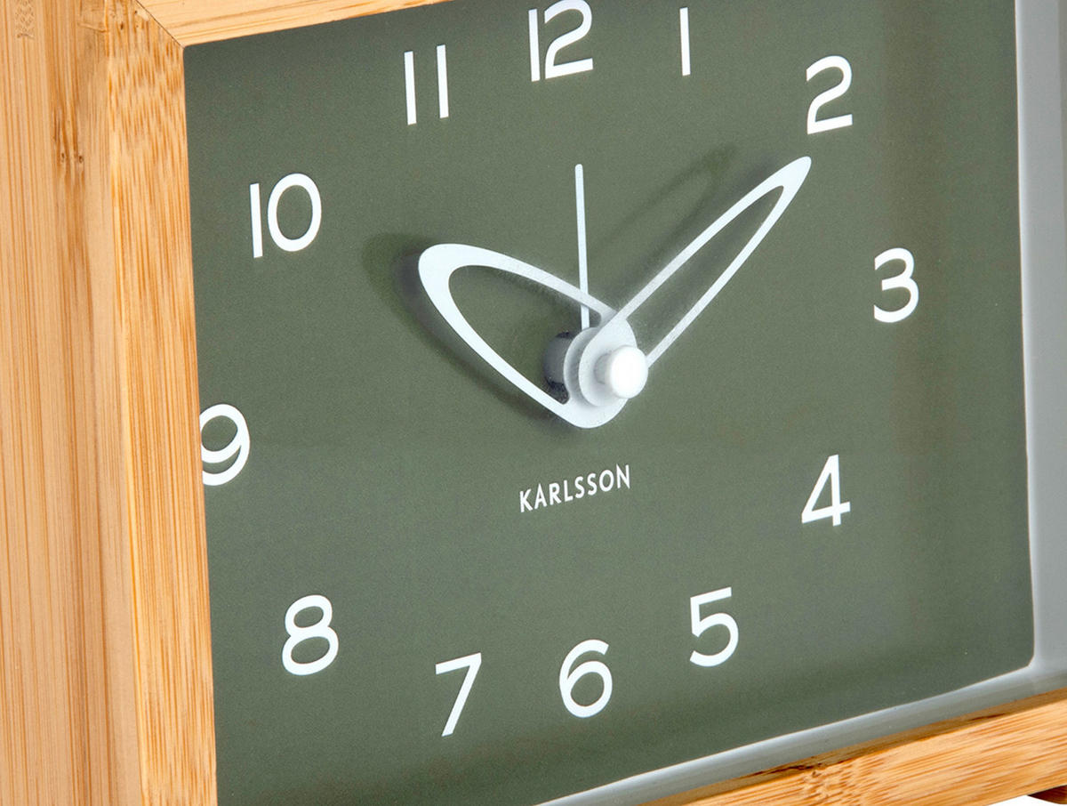 WECKER Tipico Grün 19/19/13.8 cm - Grün, Naturmaterialien (19/13.8/19cm) - Karlsson