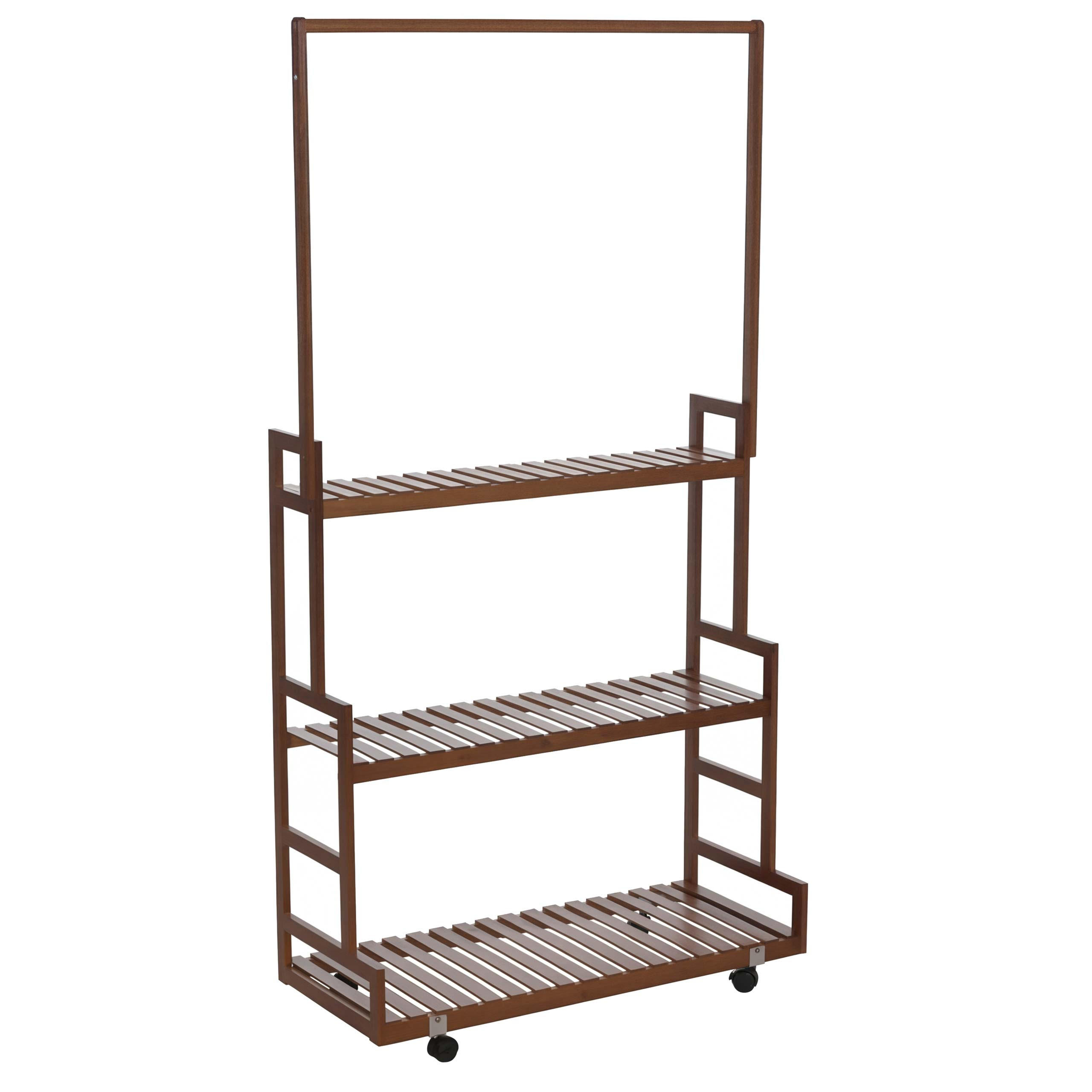 PFLANZENREGAL Braun - Braun, Holz (93/175/38cm) - MCW