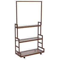 PFLANZENREGAL Braun - Braun, Holz (93/175/38cm) - MCW