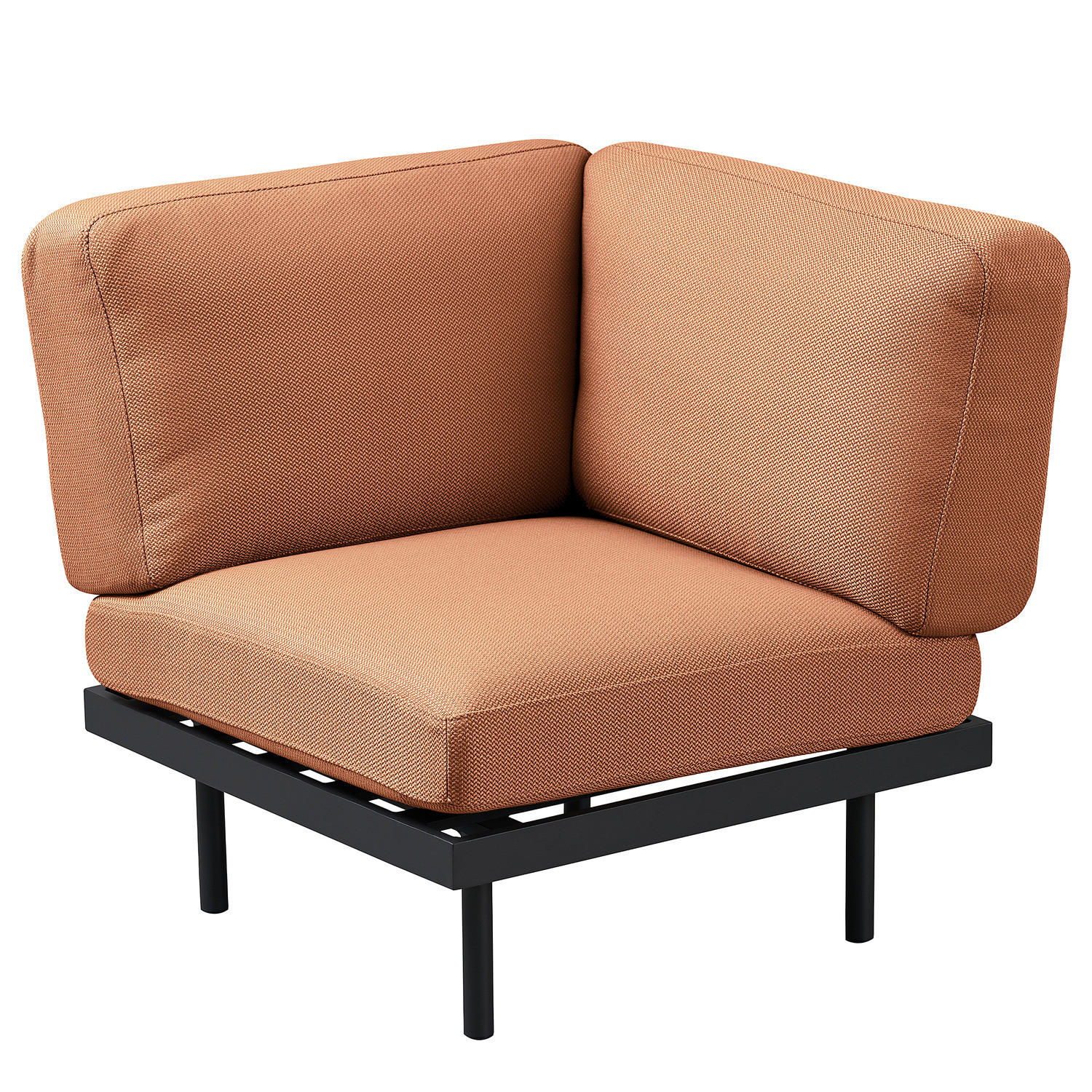 OUTDOOR-ECKELEMENT - Rosa, Textil/Metall (84/83/84cm) - home24