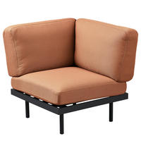 OUTDOOR-ECKELEMENT - Rosa, Textil/Metall (84/83/84cm) - home24