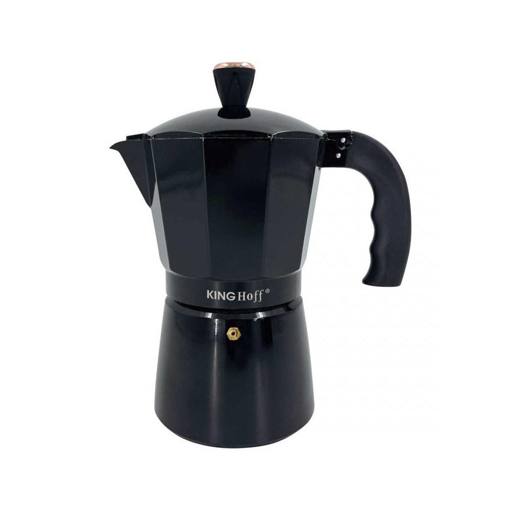 ESPRESSOKOCHER Schwarz 16.5/10/19 cm KH1883 - Schwarz, Metall (10/19/16.5cm) - Kinghoff 