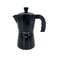 ESPRESSOKOCHER Schwarz 16.5/10/19 cm KH1883 - Schwarz, Metall (10/19/16.5cm) - Kinghoff 