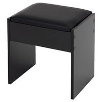 SCHMINKHOCKER - Schwarz, Holzwerkstoff (29.5/43/40cm) - ECD-Germany