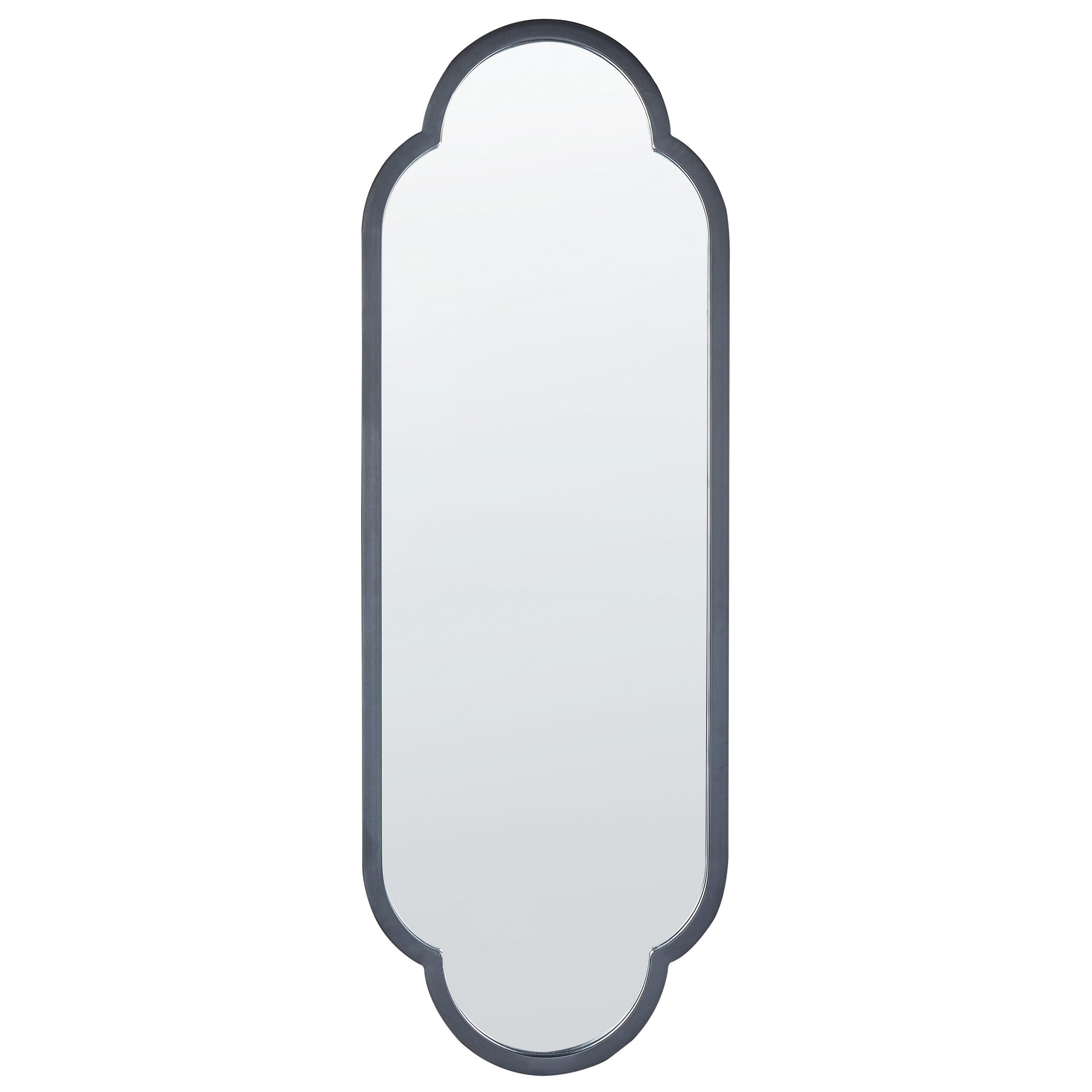 WANDSPIEGEL schwarz Metall 36/102 cm Trouy - Schwarz, Metall (36/102/4cm) - Beliani