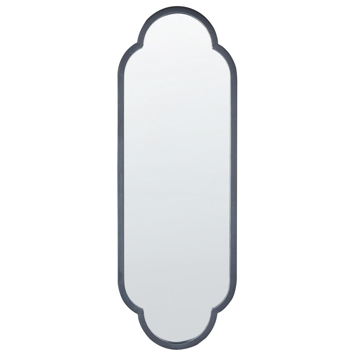 WANDSPIEGEL schwarz Metall 36/102 cm Trouy - Schwarz, Metall (36/102/4cm) - Beliani