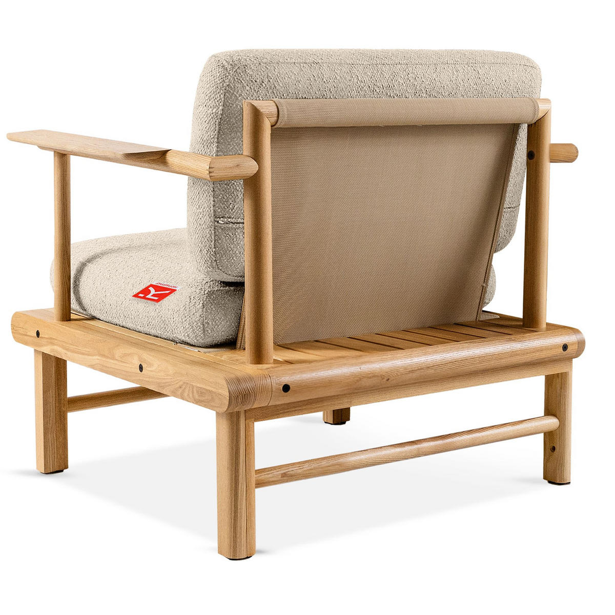 GARTENSTUHL ATREDA - Creme, Holz/Textil (91/80/80cm) - KONSIMO®