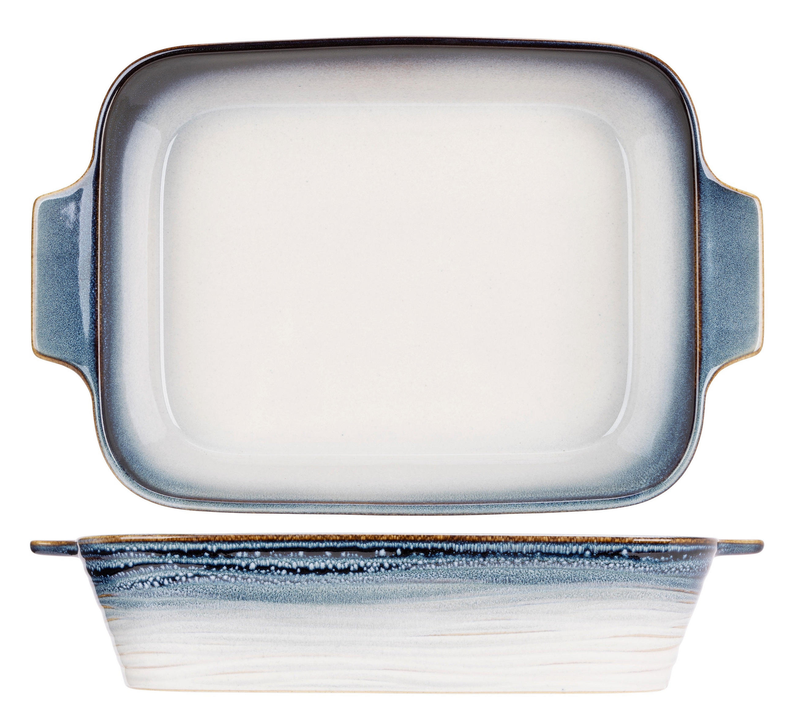 AUFLAUFFORM Nora 31 x 20 x 6 cm - Blau, Keramik (31/20/6cm) - Cosy & Trendy