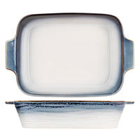 AUFLAUFFORM Nora 31 x 20 x 6 cm - Blau, Keramik (31/20/6cm) - Cosy & Trendy