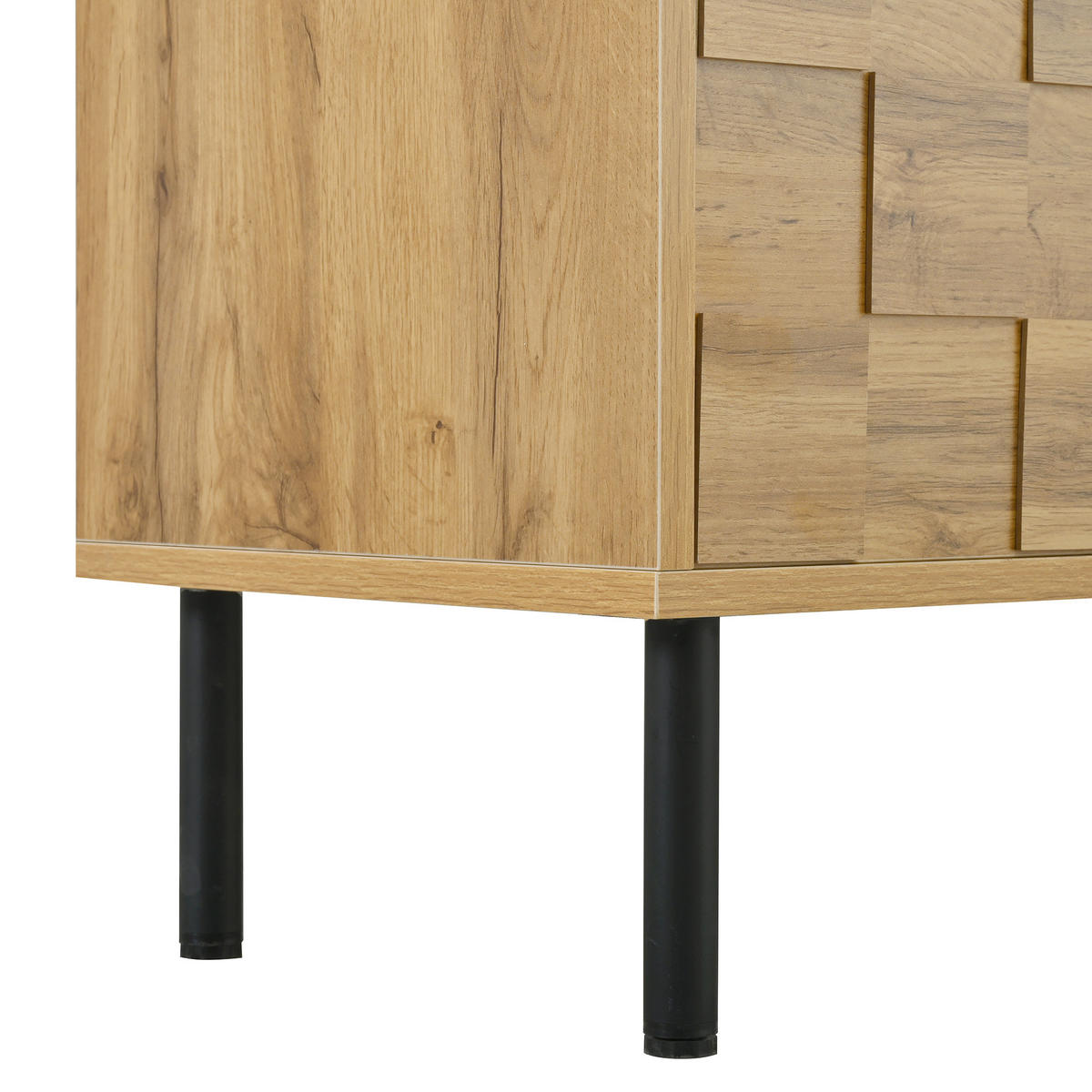 TV-LOWBOARD eiche-optik 160 cm mit 2 schubladen & 2 türen - Naturfarben, Holzwerkstoff (160/42.5/35cm) - Urban Meuble