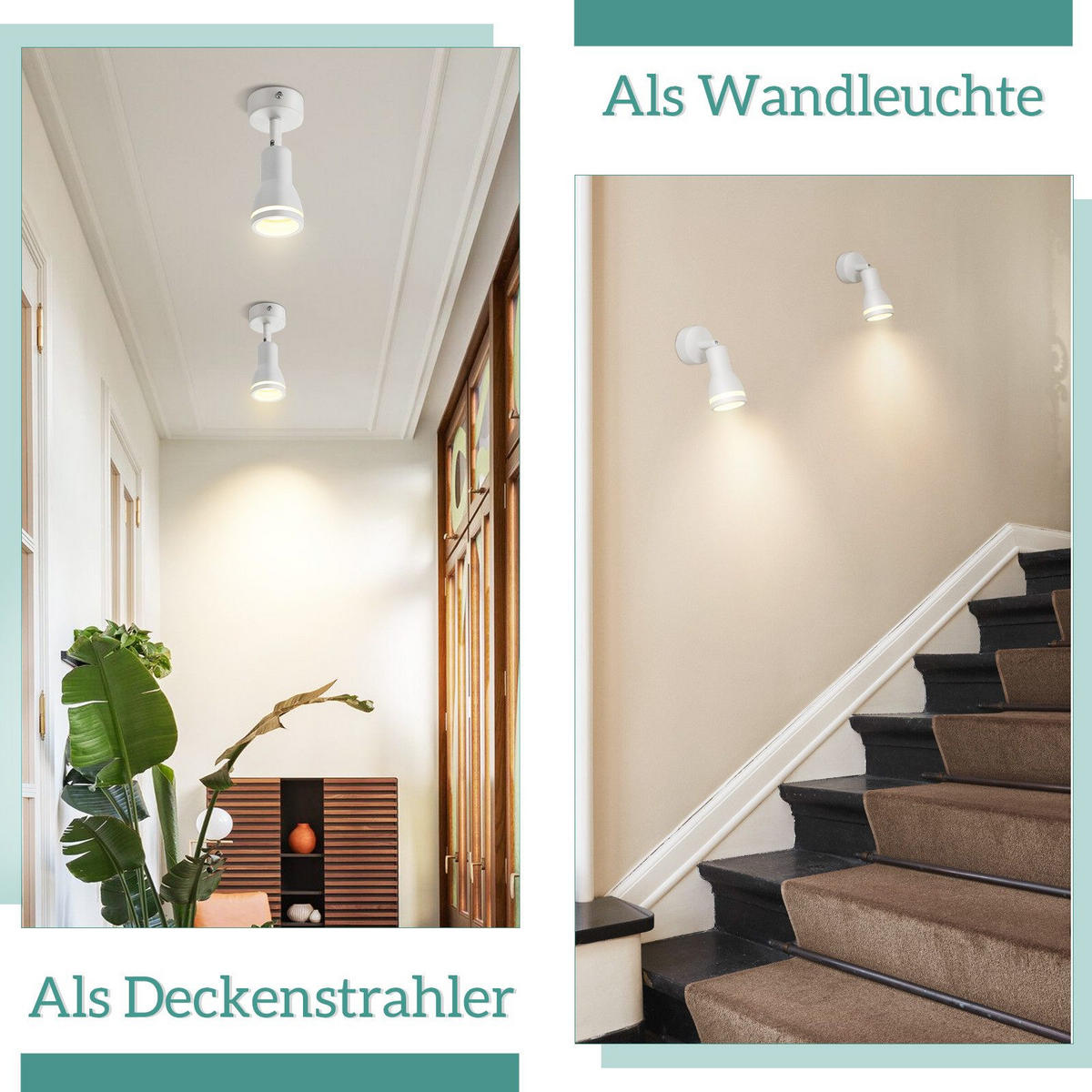 DECKENLEUCHTE Lecuyer 6/6/15.7cm - Weiß, Metall (6/6/15.7cm) - Nettlife