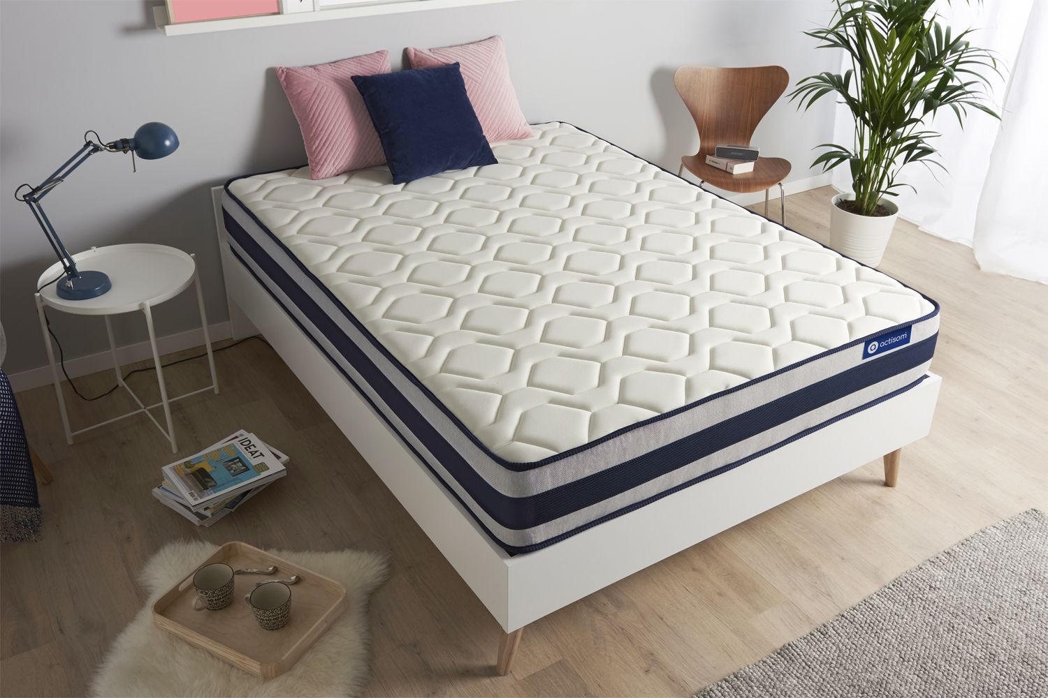Thumbnail - Actisom Matratze, Weiß, Textil, H3, 70x220 cm, Oeko-Tex® Standard 100, Schlafzimmer, Matratzen Shop, Matratzen, Viscosch...