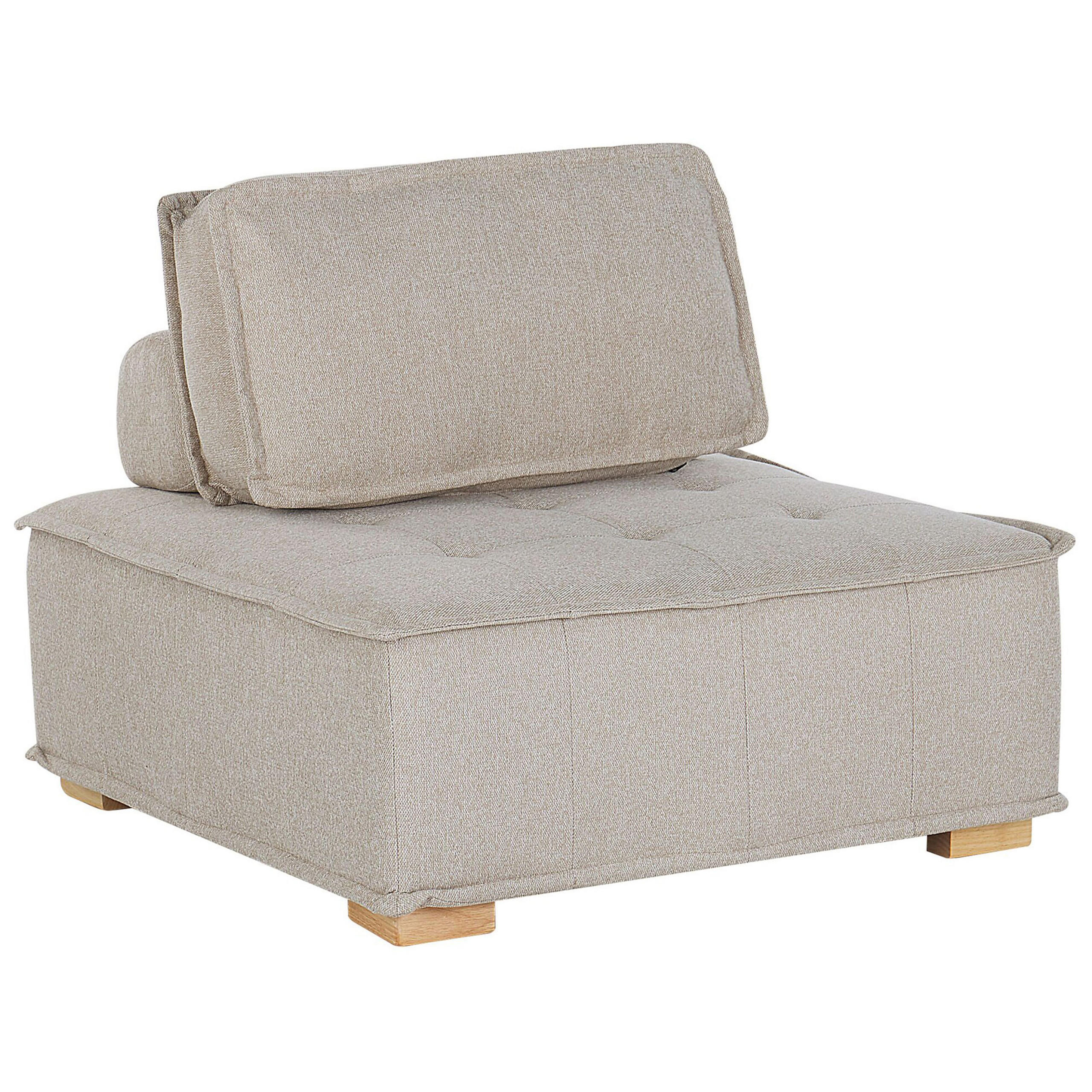 Beliani Sesselmodul Beige, Braun 100x40x100 cm
