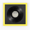 SCHALLPLATTEN RAHMEN 40/40 für die Vinyl - Gelb, Holz (40/40cm) - K-Möbel